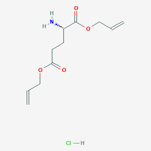 Chemical structure of Diallyl glutamate hydrochloride