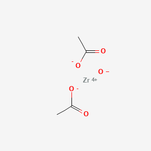 Chemical structure of Diacetoxyzirconium(IV) Oxide