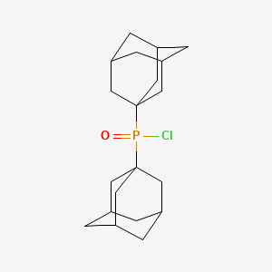 Chemical structure of Di-1-adamantylphosphinic chloride