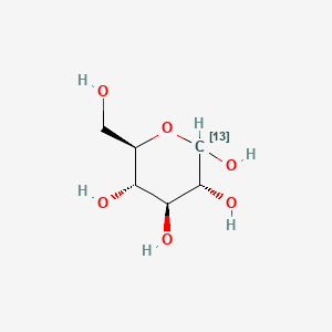 Chemical structure of D-Glucose-1-13C