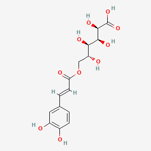 Chemical structure of trans-Caffeoyl-6-O-D-gluconic acid
