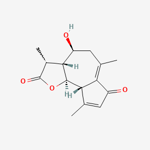 Chemical structure of Desacetylmatricarin