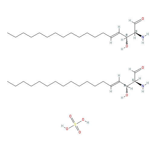 Chemical structure of D-Erythro-Sphingosine Sulfate