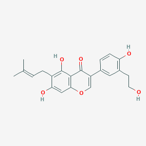Chemical structure of Derrisisoflavone K