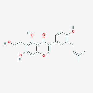 Chemical structure of Derrisisoflavone J