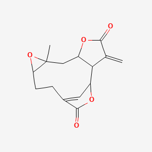 Chemical structure of Deoxymikanolide