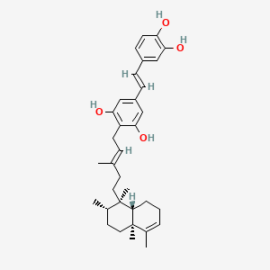 Chemical structure of Denticulatain B