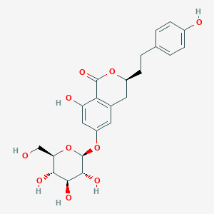 Chemical structure of Demethylagrimonolide 6-O-glucoside