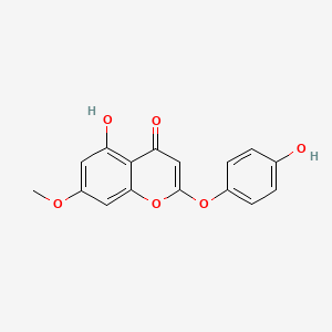 Chemical structure of Demethoxy-7-O-methylcapillarisin
