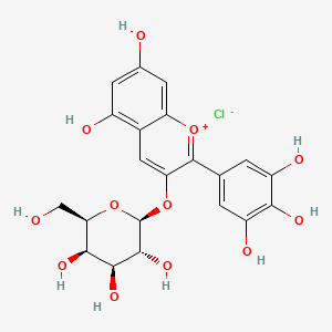 Chemical structure of Delphinidin 3-galactoside