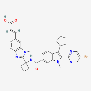 Chemical structure of Deleobuvir (BI-207127)
