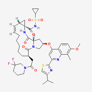 Chemical structure of Deldeprevir
