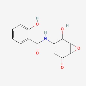 Chemical structure of Dehydroxymethylepoxyquinomicin