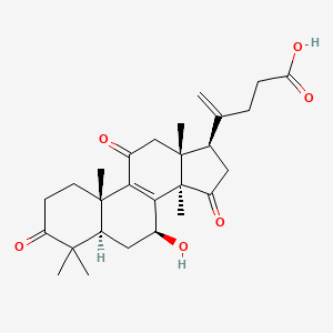 Chemical structure of 20(21)-Dehydrolucidenic acid A