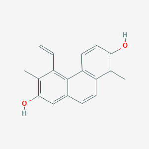 Chemical structure of Dehydrojuncusol