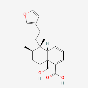 Chemical structure of Dehydrohautriwaic acid