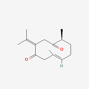 Chemical structure of Dehydrocurdione