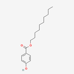 Chemical structure of Decyl 4-hydroxybenzoate