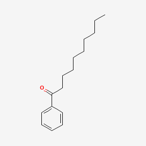 Chemical structure of Decanophenone