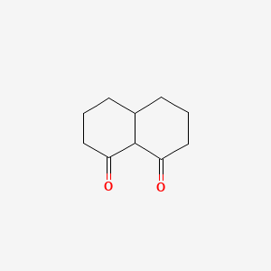 Chemical structure of Decahydronaphthalene-1,8-dione