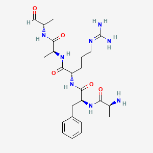 Chemical structure of D-cha-ala-arg-pna chromogenic substrate