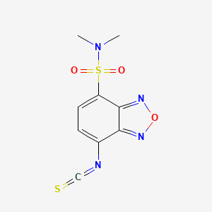 Chemical structure of DBD-NCS [=4-(N,N-Dimethylaminosulfonyl)-7-isothiocyanato-2,1,3-benzoxadiazole]