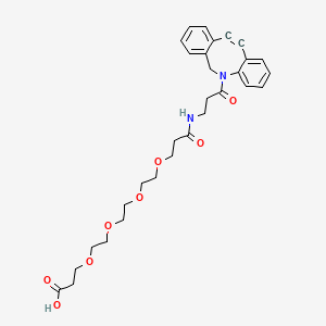 Chemical structure of DBCO-PEG4-acid