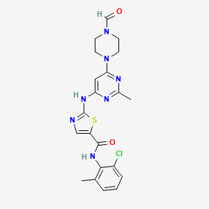 Chemical structure of Dasatinib carbaldehyde
