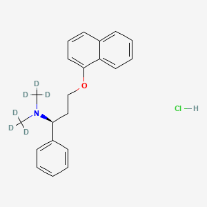 Chemical structure of Dapoxetine-d6 hydrochloride