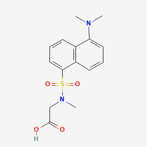 Chemical structure of dansylsarcosine