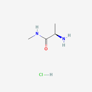 Chemical structure of D-Alanine methylamide hydrochloride