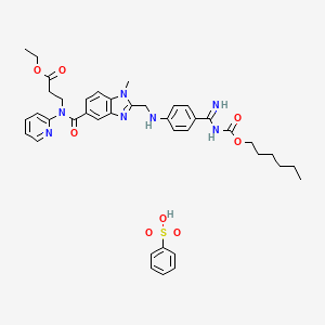Chemical structure of Dabigatran etexilate benzenesulfonate