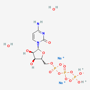 Chemical structure of Cytidine 5′-triphosphate disodium salt