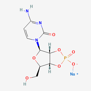 Chemical structure of cytidine 2’,3’-cyclophosphate monosodium salt