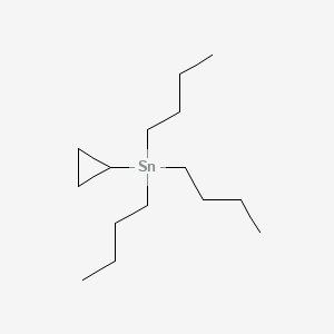 Chemical structure of Cyclopropyltributylstannane