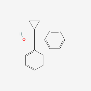 Chemical structure of Cyclopropyldiphenylcarbinol