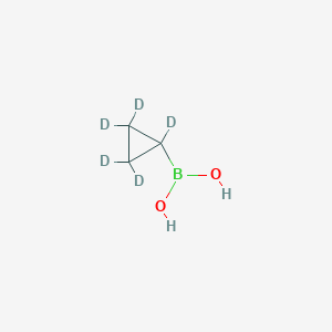 Chemical structure of Cyclopropyl-d5-boronic acid