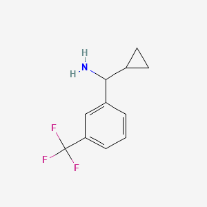Chemical structure of Cyclopropyl[3-(trifluoromethyl)phenyl]methanamine