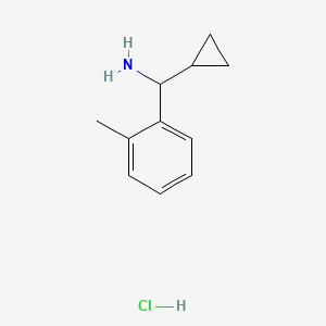 Chemical structure of Cyclopropyl(o-tolyl)methanamine hydrochloride