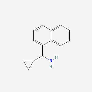 Chemical structure of Cyclopropyl(naphthalen-1-yl)methanamine