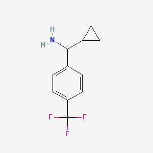 Chemical structure of Cyclopropyl(4-(trifluoromethyl)phenyl)methanamine