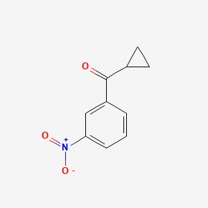 Chemical structure of Cyclopropyl(3-nitrophenyl)methanone