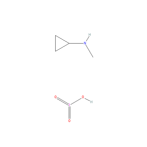 Chemical structure of Cyclopropyl methylamine - iodate