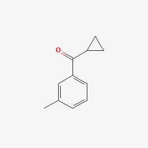 Chemical structure of Cyclopropyl 3-methylphenyl ketone