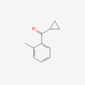 Chemical structure of Cyclopropyl 2-methylphenyl ketone