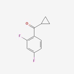 Chemical structure of Cyclopropyl 2,4-difluorophenyl ketone