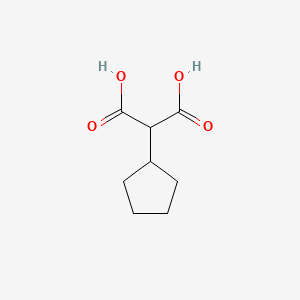 Chemical structure of Cyclopentylmalonic Acid