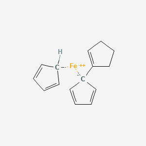 Chemical structure of Cyclopentenylbis(cyclopentadienyl) Iron