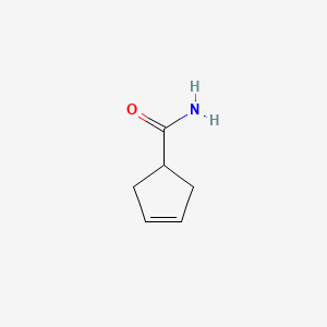 Chemical structure of Cyclopent-3-enecarboxamide