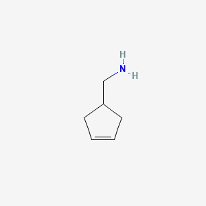 Chemical structure of Cyclopent-3-en-1-ylmethanamine